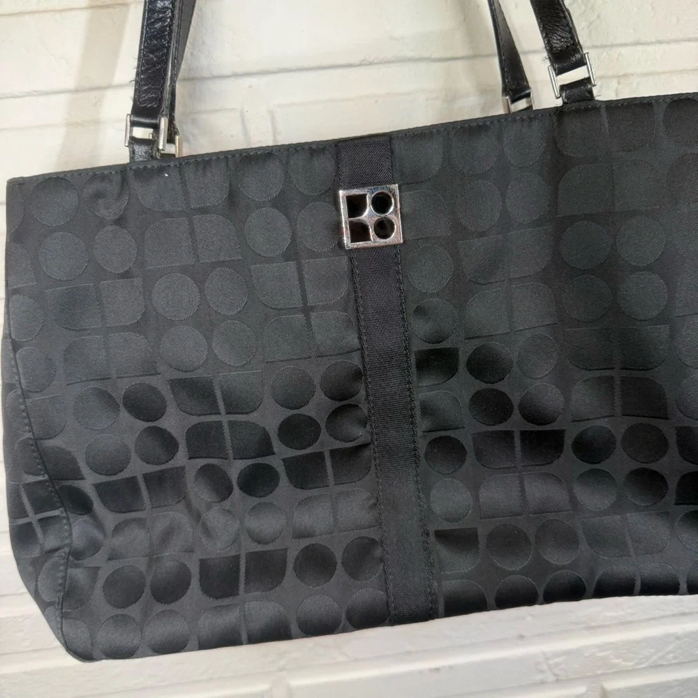 Kate Spade Vintage Black Nylon Shoulder Bag Made in Italy